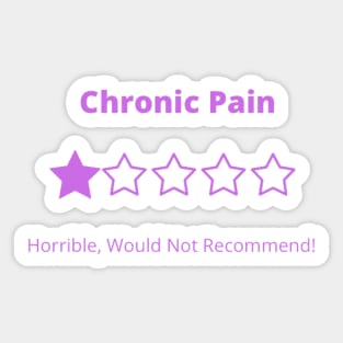 Five Star Chronic Pain Sticker